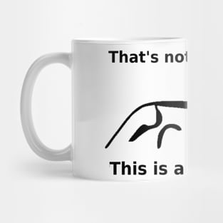 Uffington Horse: the real horse (black) Mug